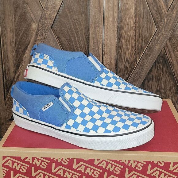 Vans Classic Slip On Checkerboard Shoes Size 5.5 Youth / Women 7 - Picture 13 of 13